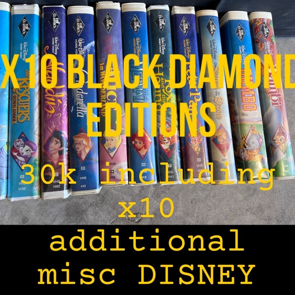 RARE BLACK DIAMOND EDITION DISNEY VHS’ - Picture 2 of 3